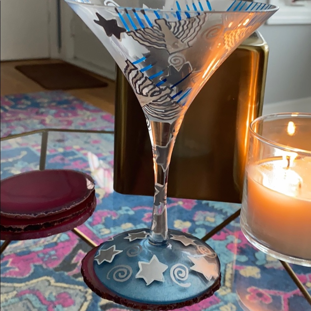 Lolita “Hanukkah-tini” martini glass